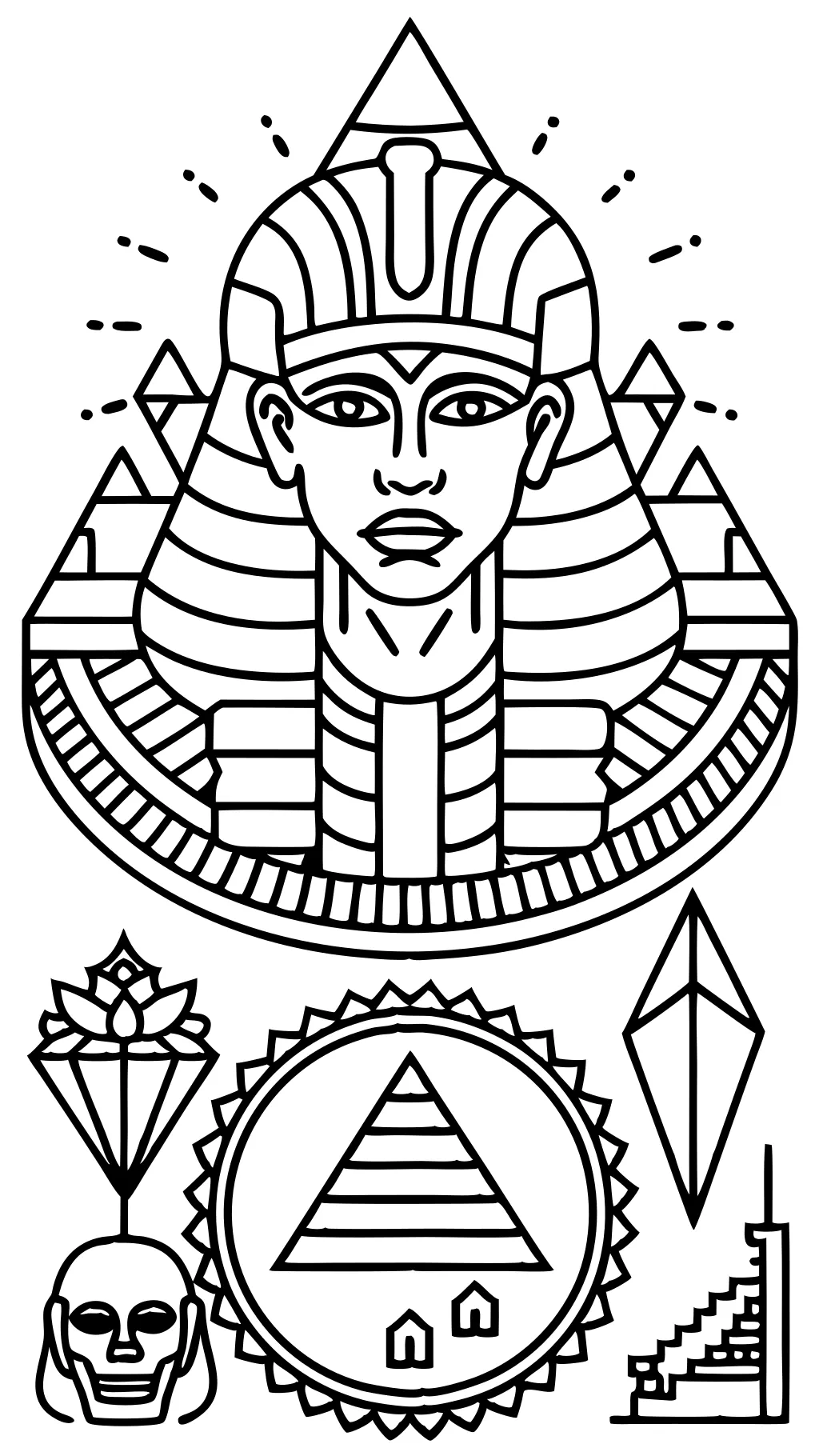 coloring pages egypt